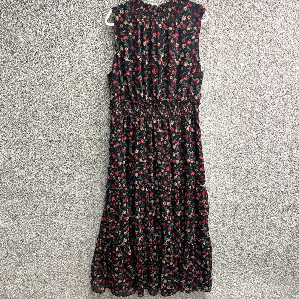 Draper James Dress Women's XXL Floral Print Smocked Tiered Maxi